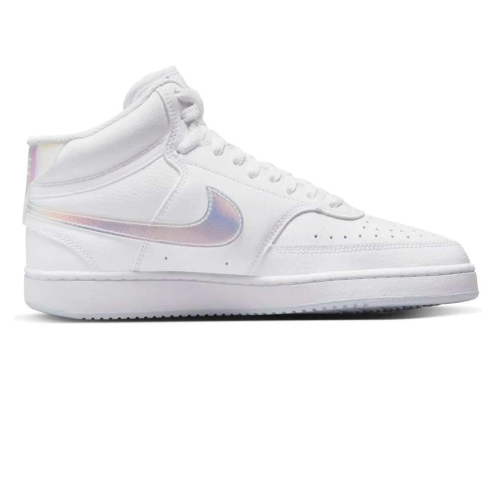 Nike White and Iridescent mid-Top